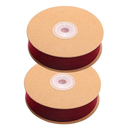HAPINARY 2 Rollen Beflockungsband, Verpackungsbänder, DIY Bänder, DIY Haarspangenbänder, DIY Kopfschmuckbänder, DIY Bastelbänder, Dekoratives Band, Geschenkverpackungszubehör, Festliches von HAPINARY