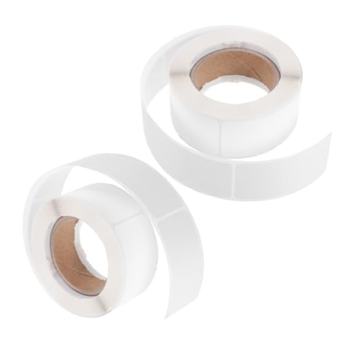HAPINARY 2 Rollen Blanko Papieretiketten, Gefrierschranketiketten, Abnehmbare Etiketten, Lebensmitteletiketten, Speisekammeretiketten, Etikettenschutz, Rechteckige Rubbelaufkleber, von HAPINARY