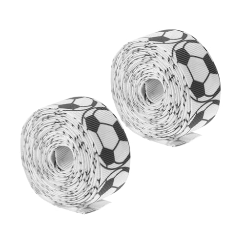 HAPINARY 2 Rollen Geripptes Fußballband, Kreatives Geschenkband, Bastelbänder, Band Zum Verpacken Von Geschenken, Kreative Kuchenbänder, Fußballband, Elegantes Designband, HAPINARY 2 Rollen Geripptes Fußballband, Kreatives Geschenkband, Bastelbänder, Band Zum Verpacken Von Geschenken, Kreative Kuchenbänder, Fußballband, Elegantes Designband, von HAPINARY