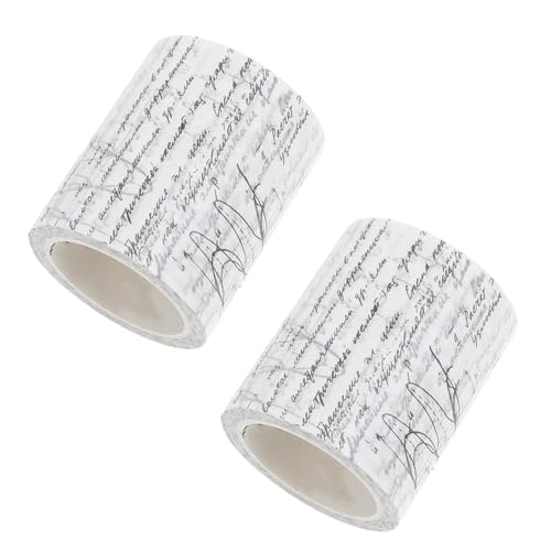 HAPINARY 2 Rollen Japanisches Papier klebeband Vintage Formel Muster DIY Scrapbook Tapes für Kalender Tagebuch Geschenkverpackung Einfach Abreißbar Haftstark Papierbasiert von HAPINARY