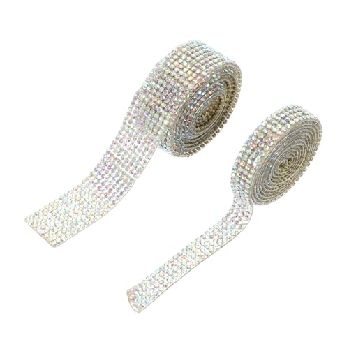 HAPINARY 2 Rollen Selbstklebendes Strassband Glitzernde Rhinestone Bänder für DIY Dekoration und Tischdeko Vielseitig Einsetzbar für Bastelprojekte und HAPINARY 2 Rollen Selbstklebendes Strassband Glitzernde Rhinestone Bänder für DIY Dekoration und Tischdeko Vielseitig Einsetzbar für Bastelprojekte und von HAPINARY