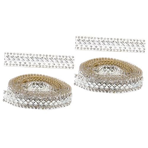 HAPINARY 2 Rollen Strassband Selbstklebende Strassstreifen Strassaufkleber Selbstklebende Bänder Zum Basteln Strasswickel Auswechselbares Strassband Strassbasteln HAPINARY 2 Rollen Strassband Selbstklebende Strassstreifen Strassaufkleber Selbstklebende Bänder Zum Basteln Strasswickel Auswechselbares Strassband Strassbasteln von HAPINARY