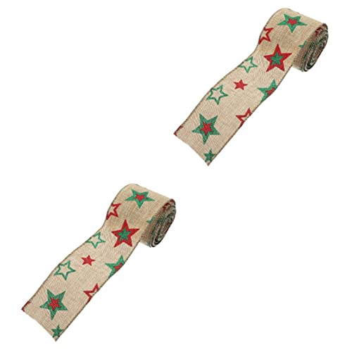 HAPINARY 2 Rollen Weihnachten Sackleinen Verdrahtete Band Rollen Set Weihnachten Baum Weihnachten Box Band Festliche Dekorationen HAPINARY 2 Rollen Weihnachten Sackleinen Verdrahtete Band Rollen Set Weihnachten Baum Weihnachten Box Band Festliche Dekorationen von HAPINARY
