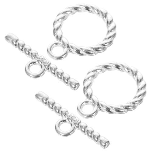 HAPINARY 2 Sätze Silber Schmuckverschluss DIY Armband Verschluss Langlebig Glänzend Geeignet für Halskette Armband Dekorativ Einfach zu Verwenden Handgefertigte Schmuckherstellung HAPINARY 2 Sätze Silber Schmuckverschluss DIY Armband Verschluss Langlebig Glänzend Geeignet für Halskette Armband Dekorativ Einfach zu Verwenden Handgefertigte Schmuckherstellung von HAPINARY