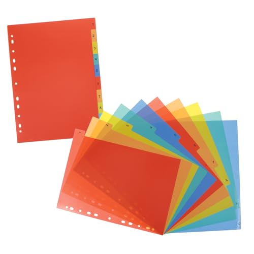 HAPINARY 2 Sets Loseblatt Register, Kunststoff, Farbige Trennblätter, Seitenmarkierungen, A4 Notizblock Trennblätter, Notizbuch Register Trennblätter, Abnehmbare Notizbuch Trennblätter, HAPINARY 2 Sets Loseblatt Register, Kunststoff, Farbige Trennblätter, Seitenmarkierungen, A4 Notizblock Trennblätter, Notizbuch Register Trennblätter, Abnehmbare Notizbuch Trennblätter, von HAPINARY