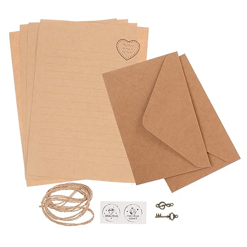 HAPINARY 2 Sets Notizbuch Briefpapier Set Vintage Schreibpapiere Briefpapier Retro Materialpapier Vintage Briefpapier Briefpapier Vintage Inspiriertes Papier von HAPINARY
