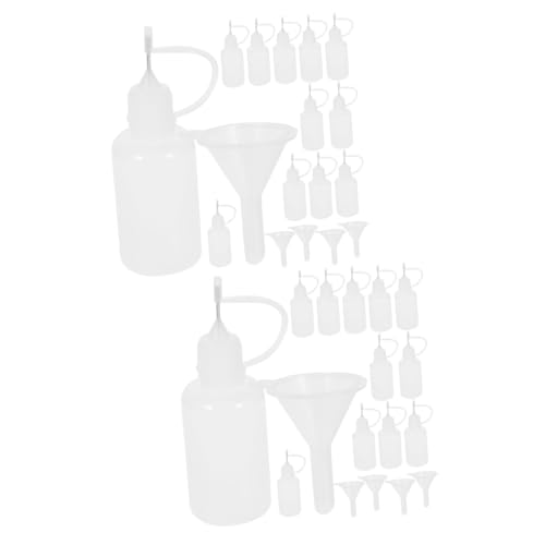 HAPINARY 2 Sets Öl Füllflaschen Set, Quetschflaschen Für Kleber, Quetsch Applikatorflaschen Mit Kappe, Applikatorflasche Mit Präzisionsspitze, Applikatorflasche Mit Graduierung, Öl von HAPINARY