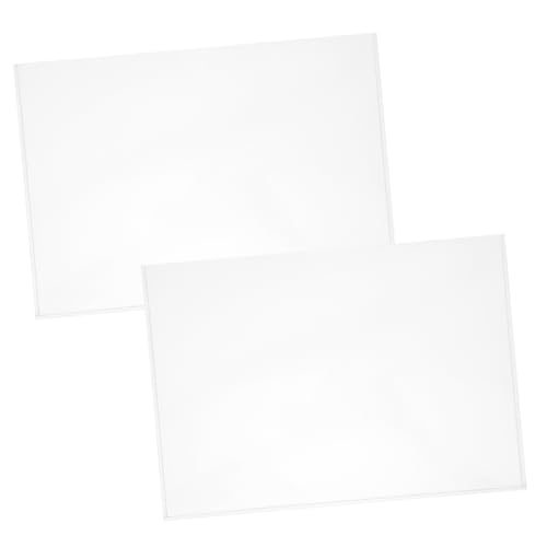 HAPINARY 2 Stück Acryl Dokumentenanzeige Box Transparente Datei Halter für Büro Platzsparender Organizer Stilvoller und Funktionaler Dokumentenhalter für Arbeitsplätze von HAPINARY