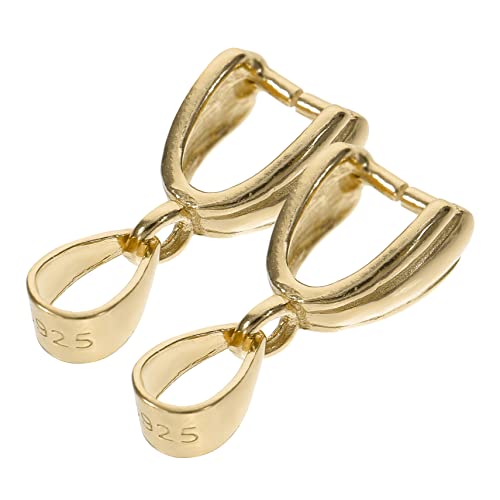 HAPINARY 2 Stück Clip Schmuck Klemmösen Zur Schmuckherstellung, Schmuckzubehör, DIY Schmuck, Halskettenverschluss, Massenschmuckverschlüsse Zur Schmuckherstellung, Schmuckherstellungs von HAPINARY