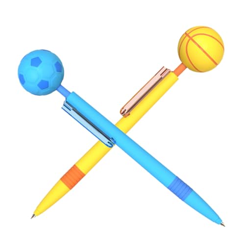 HAPINARY 2 Stück Dekompressionsstift, Gelstift, Party Schreibstifte, Fußball Kugelschreiber, Bürobedarf, Fußball Kugelschreiber, Schul Kugelschreiber, Schreibwaren, Studenten von HAPINARY