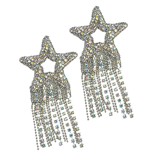 HAPINARY 2 Stück Fünfzackige Sterne Zum Aufbügeln, Glitzernder Sternförmiger Aufnäher, Strass Aufnäher Für Kleidung, Strass Stern Applikation, Aufnäher Für Kleidung, Zum Aufbügeln Auf HAPINARY 2 Stück Fünfzackige Sterne Zum Aufbügeln, Glitzernder Sternförmiger Aufnäher, Strass Aufnäher Für Kleidung, Strass Stern Applikation, Aufnäher Für Kleidung, Zum Aufbügeln Auf von HAPINARY