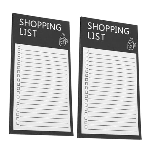 HAPINARY 2 Stück Magnetischer Notizblock Kühlschrank Englischer Einkaufszettel Notizpad mit Magnet Praktische To Do Liste für Einkauf Einfach an Metallflächen Befestigen Tragbares Design HAPINARY 2 Stück Magnetischer Notizblock Kühlschrank Englischer Einkaufszettel Notizpad mit Magnet Praktische To Do Liste für Einkauf Einfach an Metallflächen Befestigen Tragbares Design von HAPINARY