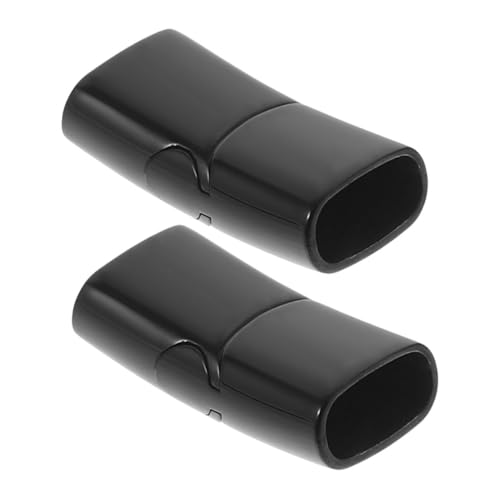 HAPINARY 2 Stück Magnetverschlüsse für Schmuckherstellung Lederband Endkappen und Verschlüsse für Armbänder Schwarz für Diy Projekte und Gestaltung HAPINARY 2 Stück Magnetverschlüsse für Schmuckherstellung Lederband Endkappen und Verschlüsse für Armbänder Schwarz für Diy Projekte und Gestaltung von HAPINARY