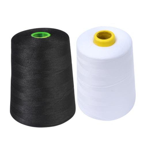 HAPINARY 2 Stück Polyester Nähfaden Schwarz und Weiß Hochbeständiges Nähgarn Yards pro Rolle für Diy Quilten und Nähmaschine für Kleidung Hosen und Handarbeiten HAPINARY 2 Stück Polyester Nähfaden Schwarz und Weiß Hochbeständiges Nähgarn Yards pro Rolle für Diy Quilten und Nähmaschine für Kleidung Hosen und Handarbeiten von HAPINARY