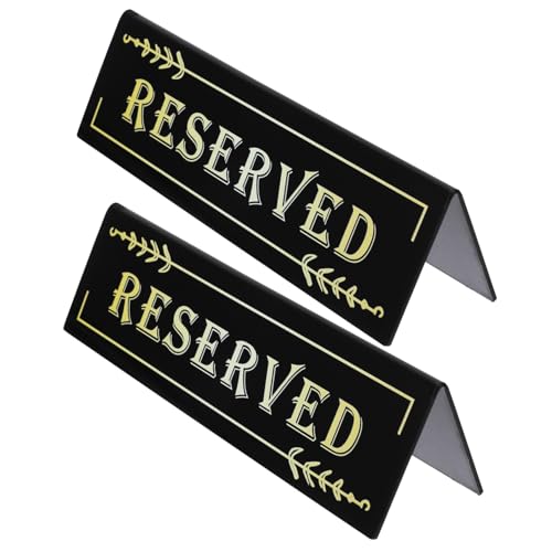 HAPINARY 2 Stück Reserviert Schild Tischreservierung für Hochzeiten Veranstaltungen und Restaurants Dekorative Tischkarten für Effiziente Sitzordnung von HAPINARY