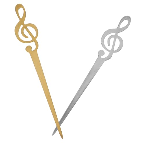 HAPINARY 2 Stück Siegelwachs Rührstäbe aus Metall mit Ergonomischem Griff Präzise Wachsmischung für Siegelwachs Elegantes Musiknoten Design in Gold und Silber für Wiederverwendbar HAPINARY 2 Stück Siegelwachs Rührstäbe aus Metall mit Ergonomischem Griff Präzise Wachsmischung für Siegelwachs Elegantes Musiknoten Design in Gold und Silber für Wiederverwendbar von HAPINARY