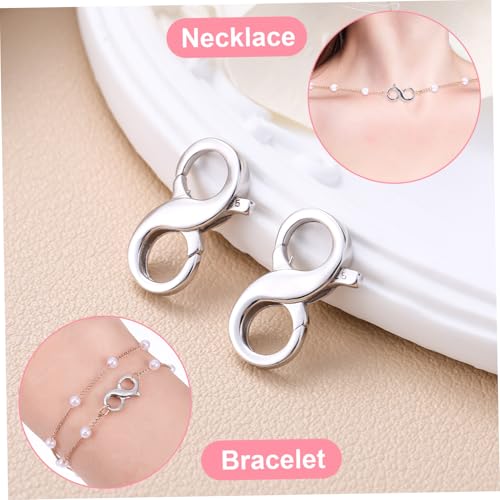 HAPINARY 2 Stück Sterling Silber Doppelter Hummer Verschluss Schmuckverschluss Armbandverschluss Halskettenverlängerung für DIY Schmuck Reparatur und Herstellung HAPINARY 2 Stück Sterling Silber Doppelter Hummer Verschluss Schmuckverschluss Armbandverschluss Halskettenverlängerung für DIY Schmuck Reparatur und Herstellung von HAPINARY