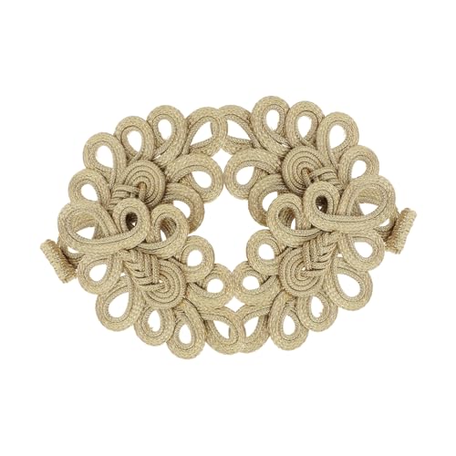 HAPINARY 2 Stück Taste Knöpfe mit chinesischen Knoten Chinesische Knotenknöpfe Knöpfe für Umhangmäntel Outfit-Verschlüsse Pulloververschlüsse10. Umhangverschlüsse Polyester Golden HAPINARY 2 Stück Taste Knöpfe mit chinesischen Knoten Chinesische Knotenknöpfe Knöpfe für Umhangmäntel Outfit-Verschlüsse Pulloververschlüsse10. Umhangverschlüsse Polyester Golden von HAPINARY