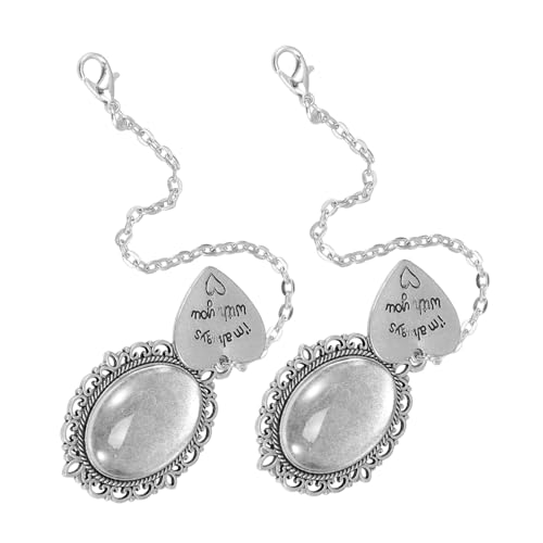 HAPINARY 2 Stück Teiliges DIY Graduation Cap Fotoanhänger Antikes Silber Graduierten Erinnerungsschmuck mit Quaste für Abschlussfeier Vielseitig Einsetzbar Eleganter Anhänger von HAPINARY