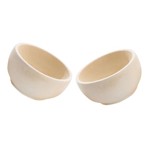 HAPINARY 2 Stück Unfinished Wooden Bowls für DIY Holzspielzeug zum Holzschalen für Kunstprojekte Handarbeiten und HAPINARY 2 Stück Unfinished Wooden Bowls für DIY Holzspielzeug zum Holzschalen für Kunstprojekte Handarbeiten und von HAPINARY