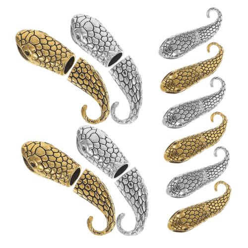 HAPINARY 20 Paare Schlangen-verschlüsse aus Robustem Legierungsmetall Vielseitige DIY Schmuckverbinder für Armbänder und Halsketten Stilvolle und Langlebige Schmuckverschlüsse zum Basteln von HAPINARY