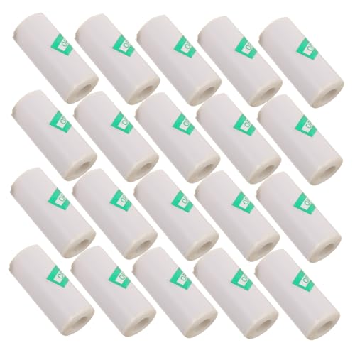HAPINARY 20 Rollen Selbstklebendes Thermopapier Bedruckbare Etiketten für Mini-thermodrucker Langlebige Haftung Klare Druckqualität Schnelles Drucken für Büro Einzelhandelskennzeichnung von HAPINARY