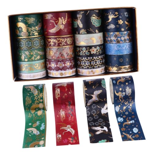 HAPINARY 20 Rollen Washi Tape Set mit Eleganten Kran Muster Dekoratives Klebeband für Scrapbooking DIY Projekte Geschenkverpackungen und Kreative Dekorationen HAPINARY 20 Rollen Washi Tape Set mit Eleganten Kran Muster Dekoratives Klebeband für Scrapbooking DIY Projekte Geschenkverpackungen und Kreative Dekorationen von HAPINARY