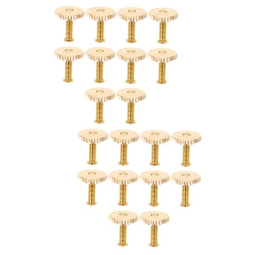 HAPINARY 20 Sätze Badge Schraubennadel mit Kappen Metall Pin Backs für Bastelprojekte Sicher für Verschiedene Abzeichen Einfach zu Handhaben und Vielseitig Einsetzbar von HAPINARY