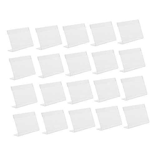 HAPINARY 20 Stück Acryl Form Preisschildhalter Transparent mit Schlitz für Einfache Inhaltspflege Stabiler Tischaufsteller für Supermarkt Kühlschrank Büro Klare Produktpräsentation HAPINARY 20 Stück Acryl Form Preisschildhalter Transparent mit Schlitz für Einfache Inhaltspflege Stabiler Tischaufsteller für Supermarkt Kühlschrank Büro Klare Produktpräsentation von HAPINARY