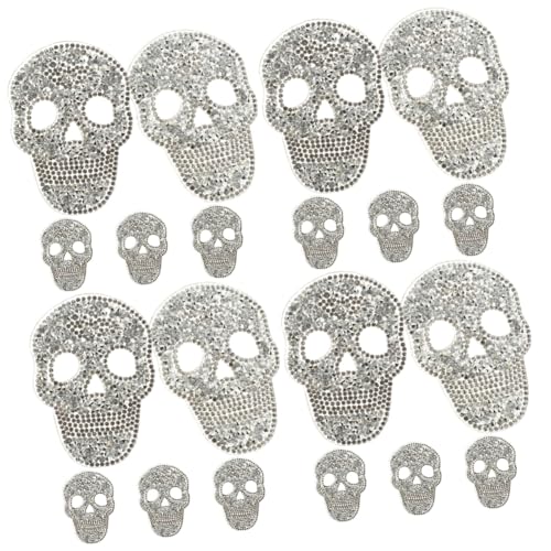 HAPINARY 20 Stück Aufkleber Mit Heißen Diamanten, Halloween Skelett, Bestickte Aufnäher, Patch, Rosa Und Strass Aufnäher, Halloween Dekoration, Kopf HAPINARY 20 Stück Aufkleber Mit Heißen Diamanten, Halloween Skelett, Bestickte Aufnäher, Patch, Rosa Und Strass Aufnäher, Halloween Dekoration, Kopf von HAPINARY