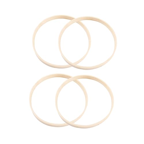 HAPINARY 20 Stück Bambus DIY Holzring Durchmesser für Kreative Handwerksprojekte für Mandalas und Mehr Langlebig und Tragbar von HAPINARY