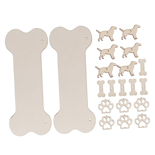HAPINARY 20 Stück Blank Holz Hundeknochen Anhänger Set Teilig Diy Holzscheiben mit Mini Hundepfoten und Knochen Formen für Wanddeko Geschenkanhänger und Bastelprojekte HAPINARY 20 Stück Blank Holz Hundeknochen Anhänger Set Teilig Diy Holzscheiben mit Mini Hundepfoten und Knochen Formen für Wanddeko Geschenkanhänger und Bastelprojekte von HAPINARY