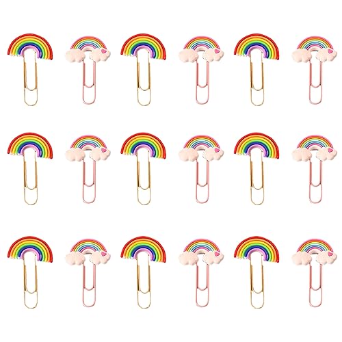 HAPINARY 20 Stück Bunte Lesezeichennadeln, Einzigartig Geformte Büroklammern, Regenbogen Modellier Büroklammern, Kleine Büroklammern, Farbige Dekorative Büroklammern, Lustige Büroklammern, HAPINARY 20 Stück Bunte Lesezeichennadeln, Einzigartig Geformte Büroklammern, Regenbogen Modellier Büroklammern, Kleine Büroklammern, Farbige Dekorative Büroklammern, Lustige Büroklammern, von HAPINARY