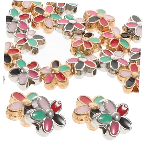HAPINARY 20 Stück Bunte Öltropfen Perlenanhänger, Emaille Abstandshalter, Kleine Anhänger Zur Schmuckherstellung, Blumenförmige Perlen, Metall Blumen Abstandshalter, Perlen Abstandshalter, HAPINARY 20 Stück Bunte Öltropfen Perlenanhänger, Emaille Abstandshalter, Kleine Anhänger Zur Schmuckherstellung, Blumenförmige Perlen, Metall Blumen Abstandshalter, Perlen Abstandshalter, von HAPINARY