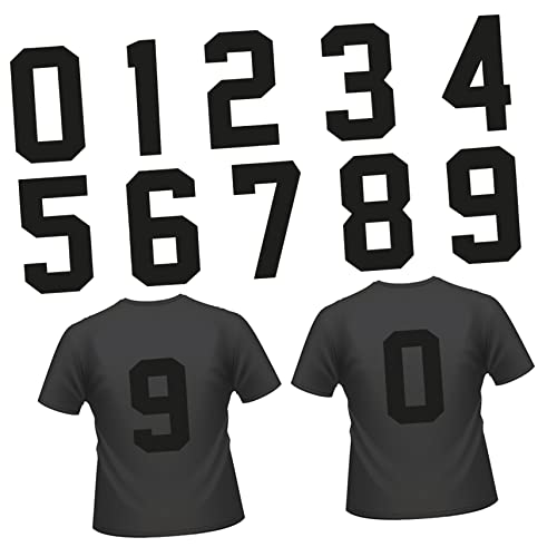 HAPINARY 20 Stück Digitales Thermotransfertuch Zubehör, Selbstklebende Nummern Applikation, Transfer Vinyl Nummern Bügelapplikationen, DIY Zubehör, Selbstklebende Nummer Für Kleidung, DIY von HAPINARY