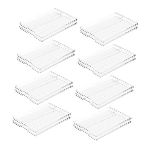 HAPINARY 20 Stück Flachpreis Regal -label -halter Etikettenhalter Für Bibliotheksregale Beweglicher Regaletikettenhalter Verschleißfester Schilderständer Preisanzeige Transparent Acryl von HAPINARY