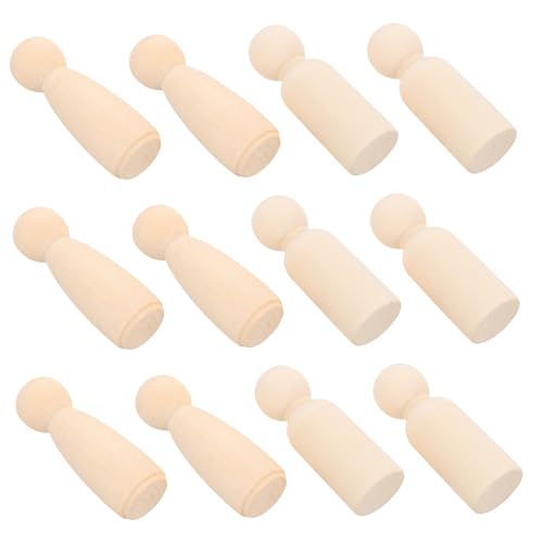 HAPINARY 20 Stück Kleine Marionette holzpuppen selber machen unvollständige Peg -Leute Holzpegpuppe unbemalte Holzfiguren Puppen bemalen selber machen leere Familienfigur hölzern Beige HAPINARY 20 Stück Kleine Marionette holzpuppen selber machen unvollständige Peg -Leute Holzpegpuppe unbemalte Holzfiguren Puppen bemalen selber machen leere Familienfigur hölzern Beige von HAPINARY