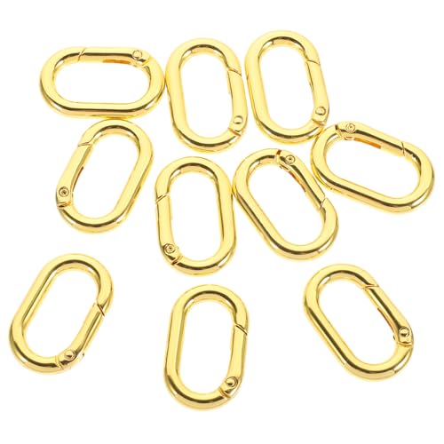 HAPINARY 20 Stück Metall Feder Karabiner Ovaler Schnappverschluss Schlüsselring Clips für Taschen und DIY Zubehör Hochwertige Bag Hardware für Praktische Anwendungen von HAPINARY