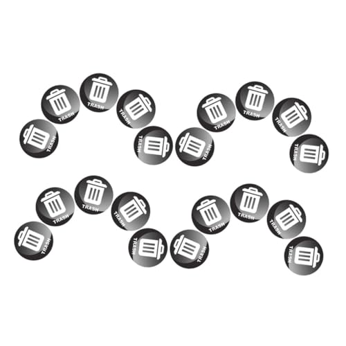 HAPINARY 20 Stück Mülleimer Aufkleber Vinyl Recycling Sticker Selbstklebend Reißfest Sichtbar für Mülltonnen Abfallbehälter Zuhause Büro Schule und Gemeinschaftsbereiche von HAPINARY