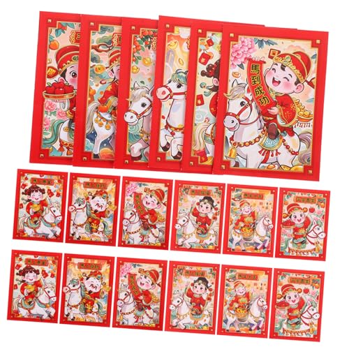HAPINARY 20 Stück Rote Umschläge Chinesisches Neujahr Kreative Geldumschläge Jahr Des Pferdes Cartoon Geldgott Design Robuste Papierumschläge Für Frühlingsfest Hochzeit Geburtstag HAPINARY 20 Stück Rote Umschläge Chinesisches Neujahr Kreative Geldumschläge Jahr Des Pferdes Cartoon Geldgott Design Robuste Papierumschläge Für Frühlingsfest Hochzeit Geburtstag von HAPINARY
