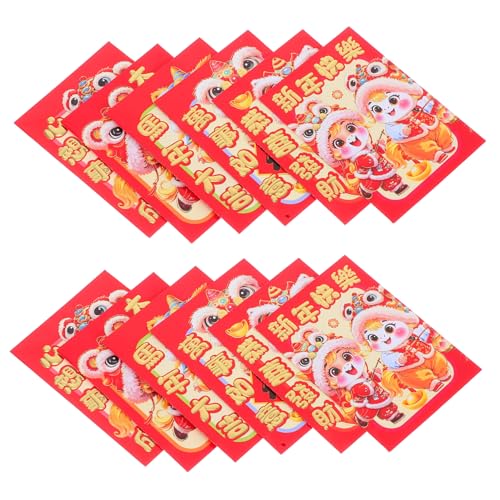 HAPINARY 20 Stück Rote Umschläge Jahr Des Pferdes Cartoon Traditionelle Papier Hong Bao für Frühlingsfest Lunar Year Geldumschläge Geeignet für Hochzeit Geburtstag von HAPINARY