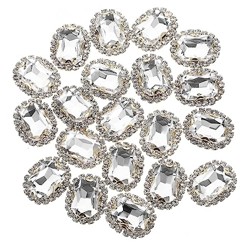 HAPINARY 20 Stück Strasssteine Zum Aufnähen, DIY Kleidungszubehör, Strasssteine Für Kleidung, Strass Dekorationen, Glas Strasssteine Zum Aufnähen, Glitzer Strasssteine, Kleidungs HAPINARY 20 Stück Strasssteine Zum Aufnähen, DIY Kleidungszubehör, Strasssteine Für Kleidung, Strass Dekorationen, Glas Strasssteine Zum Aufnähen, Glitzer Strasssteine, Kleidungs von HAPINARY