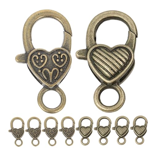 HAPINARY 20 Stück Teiliges Herzförmige Metall Karabinerverschlüsse aus Langlebiger Legierung für DIY Schlüsselanhänger Schmuckherstellung und Taschenanhänger Robust und Leicht zum Basteln HAPINARY 20 Stück Teiliges Herzförmige Metall Karabinerverschlüsse aus Langlebiger Legierung für DIY Schlüsselanhänger Schmuckherstellung und Taschenanhänger Robust und Leicht zum Basteln von HAPINARY