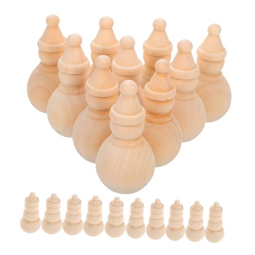 HAPINARY 20 Stück Teiliges Holz Schneemann Bastelfiguren Unbemalt Mini Peg Dolls DIY Weihnachtsdeko Kreativset Fördert Geschicklichkeit und Künstlerische Gestaltung HAPINARY 20 Stück Teiliges Holz Schneemann Bastelfiguren Unbemalt Mini Peg Dolls DIY Weihnachtsdeko Kreativset Fördert Geschicklichkeit und Künstlerische Gestaltung von HAPINARY