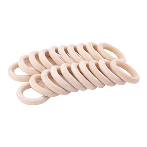 HAPINARY 20 Stück Teiliges Holzringe Langlebige DIY Holzringe für Bastelprojekte Glatte Oberfläche als Hängende Anhänger und Dekorationen Vielseitig Einsetzbar für Schmuck und Wanddeko HAPINARY 20 Stück Teiliges Holzringe Langlebige DIY Holzringe für Bastelprojekte Glatte Oberfläche als Hängende Anhänger und Dekorationen Vielseitig Einsetzbar für Schmuck und Wanddeko von HAPINARY