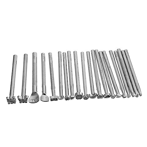 HAPINARY 20 Stück Teiliges Leder Prägewerkzeug Set mit Verschiedenen Formen für Lederhandwerk Prägestempel für DIY Lederarbeiten für Anfänger und Profis Langlebig und Präzise HAPINARY 20 Stück Teiliges Leder Prägewerkzeug Set mit Verschiedenen Formen für Lederhandwerk Prägestempel für DIY Lederarbeiten für Anfänger und Profis Langlebig und Präzise von HAPINARY
