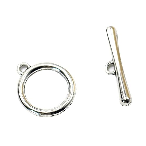 HAPINARY 20 Stück Teiliges Legierungs Ot Verschluss Anhänger für Schmuckherstellung DIY Charms für Halsketten Armbänder Langlebige Vintage Silber Schmuckzubehör von HAPINARY