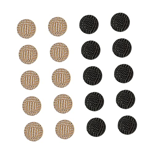 HAPINARY 20 Stück Teiliges Metallknöpfe Langlebige Legierung Rostfrei Vielseitig für Hemden Anzüge Mäntel DIY Kleidung Accessoires Unisex Ersatzknöpfe für Business Freizeitmode von HAPINARY