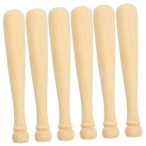 HAPINARY 20 Stück Teiliges Mini Baseballschläger aus Holz zum Bemalen Unbemalt Glatte Oberfläche DIY Spaß für Partydekoration und Geschenkaccessoire HAPINARY 20 Stück Teiliges Mini Baseballschläger aus Holz zum Bemalen Unbemalt Glatte Oberfläche DIY Spaß für Partydekoration und Geschenkaccessoire von HAPINARY