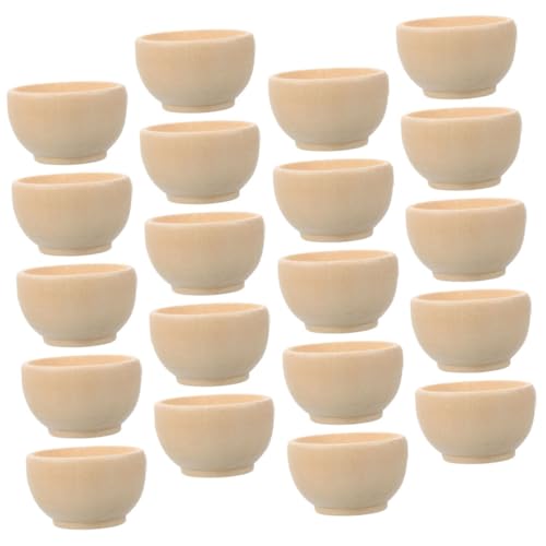 HAPINARY 20 Stück Teiliges Mini Holzschalen aus Unbehandeltem Hartholz Robuste DIY Bastel Schälchen für Rustikale Snack Schalen für Kreative Hausdekoration und Feierlichkeiten HAPINARY 20 Stück Teiliges Mini Holzschalen aus Unbehandeltem Hartholz Robuste DIY Bastel Schälchen für Rustikale Snack Schalen für Kreative Hausdekoration und Feierlichkeiten von HAPINARY
